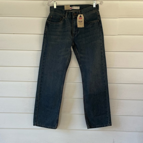 Levi’s 505 Regular-Fit Jeans Sz 16 (W28 X L28) - Picture 2 of 9